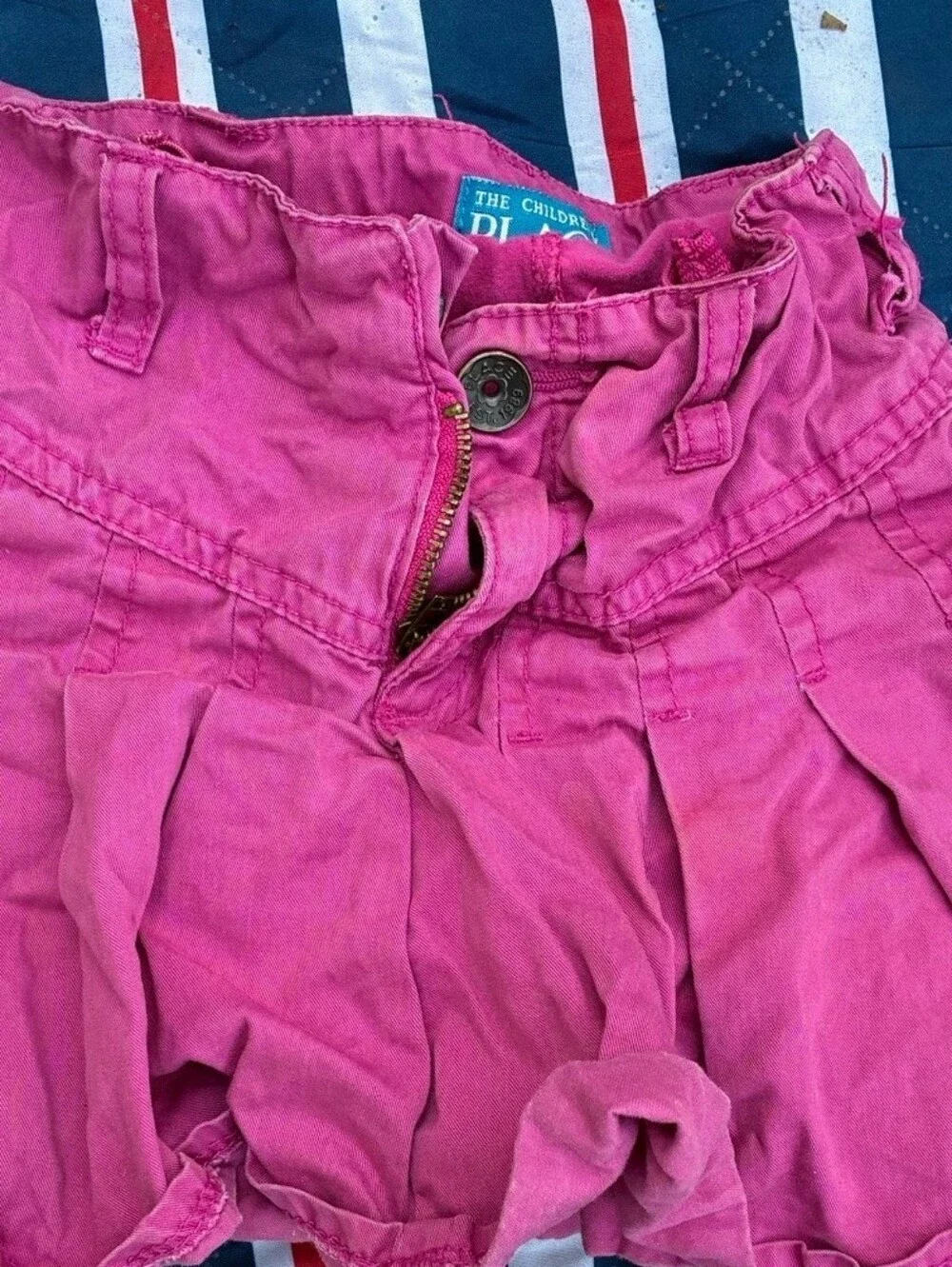 The Children's Place Hot Pink Tiered Skirt-Style Shorts
